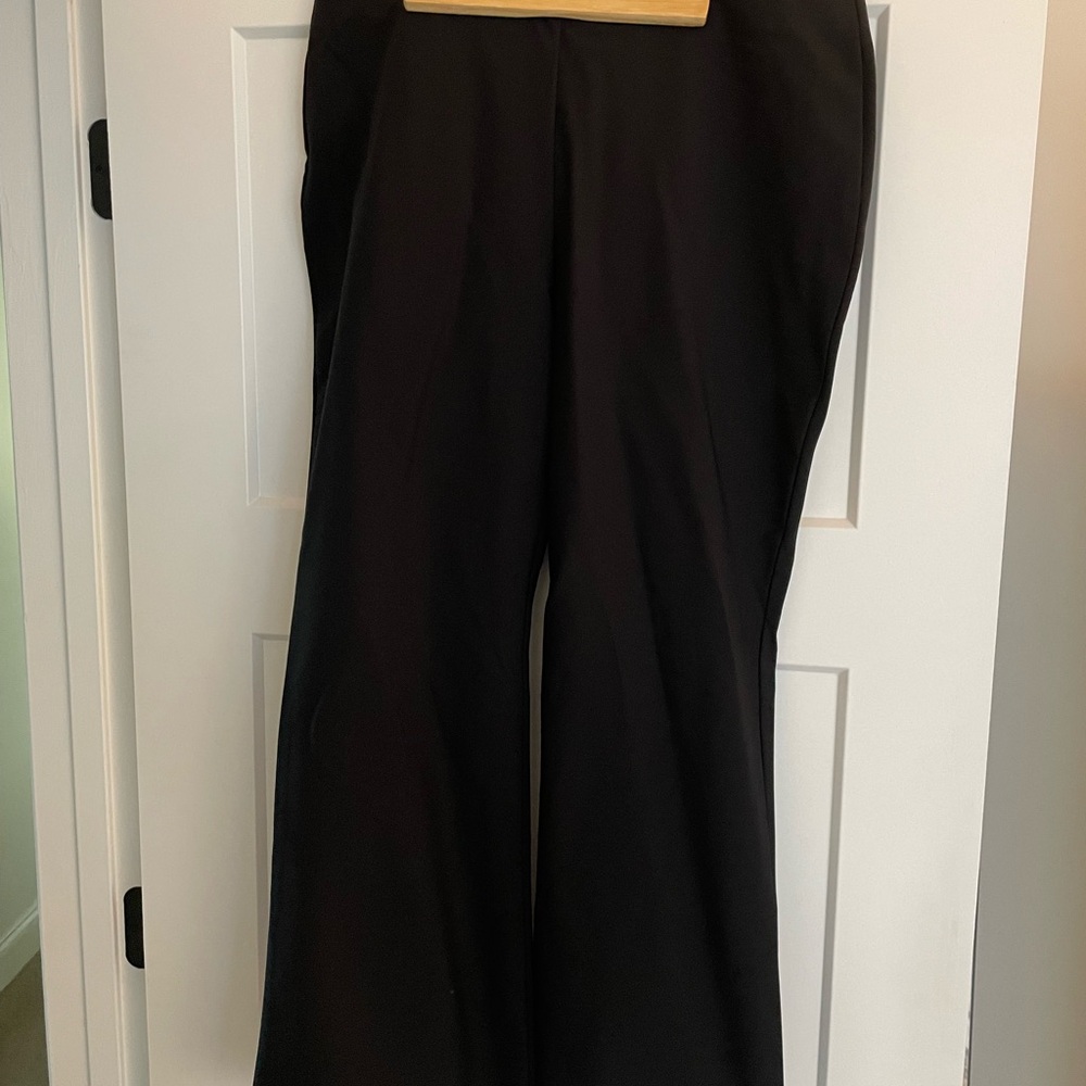 INC International Concepts Black Boot Leg Pants